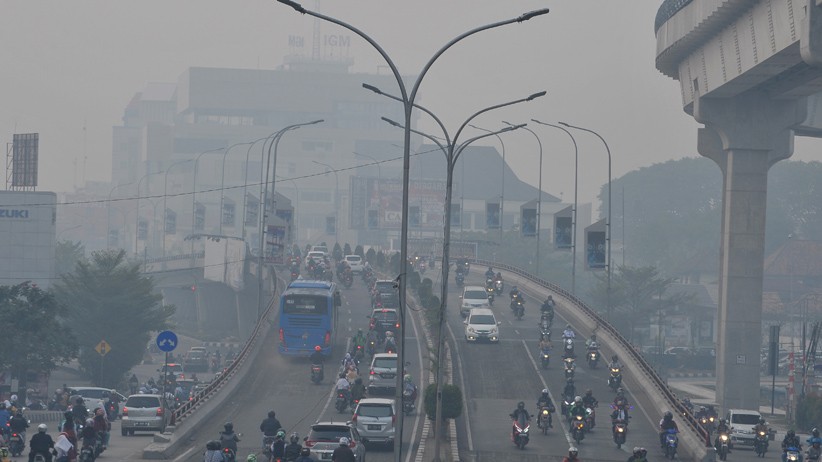 Dampak Karhutla, Kualitas Udara Kota Palembang Sangat Tidak Sehat - Bagian 2