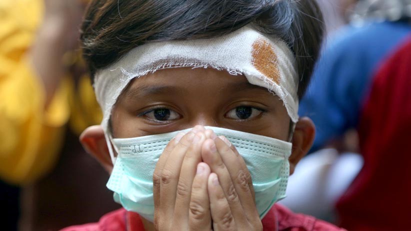 Ratusan Siswa SD Muhammadiyah Surabaya Doa Bersama untuk Korban Karhutla