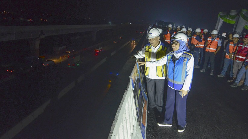 Uji Beban, Tol Jakarta-Cikampek Elevated II Dilintasi 16 Truk Berbobot 26 Ton - Bagian 3