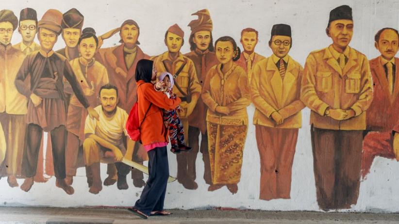 Mural Tokoh Pahlawan Nasional Hiasi Tembok Jalan Cipayung - Bagian 1