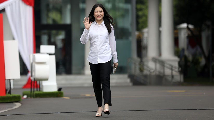 Foto Angela Tanoesoedibjo Tiba di Istana, Dipilih Jokowi Jadi Wamen Parekraf - Bagian 1