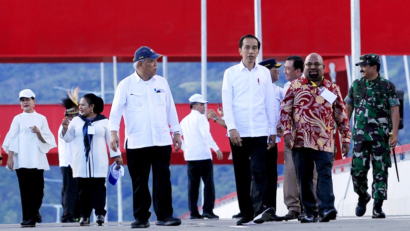 Presiden Jokowi Resmikan Jembatan Holtekamp di Papua - Bagian 1