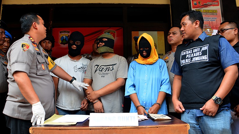 Pemilihan Kepala Desa Jombang Dijadikan Judi, 3 Pelaku Ditangkap - Bagian 1
