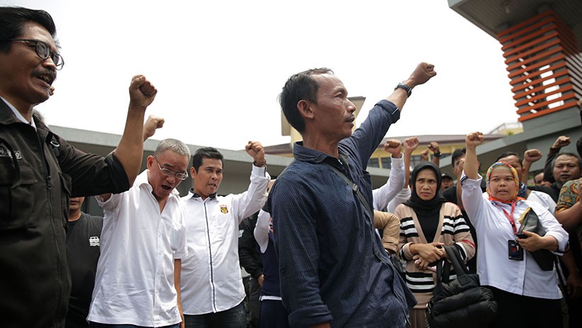 Aksi Tolak Kriminalisasi Anggota Serikat Pekerja JICT - Bagian 4