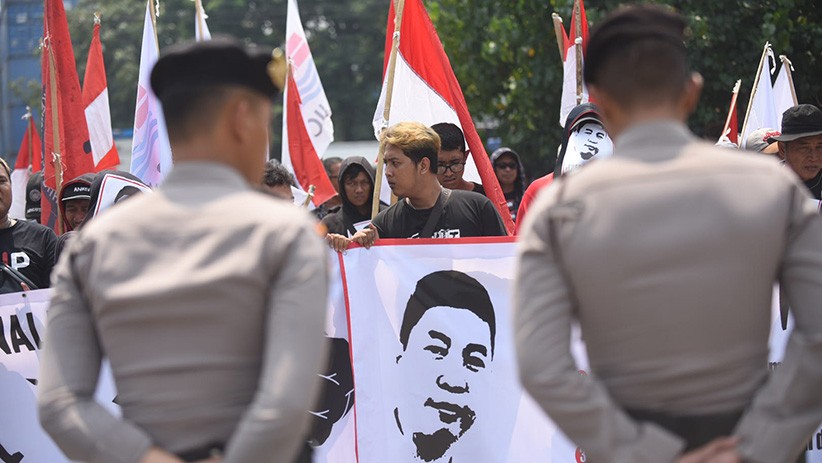 Tolak Kriminalisasi, Ratusan Buruh Tuntut Pembebasan Pekerja JICT - Bagian 4