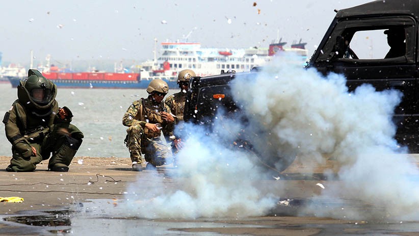 Latihan Gabungan Pengamanan Pelabuhan dan Alur Pelayaran di Surabaya - Bagian 3