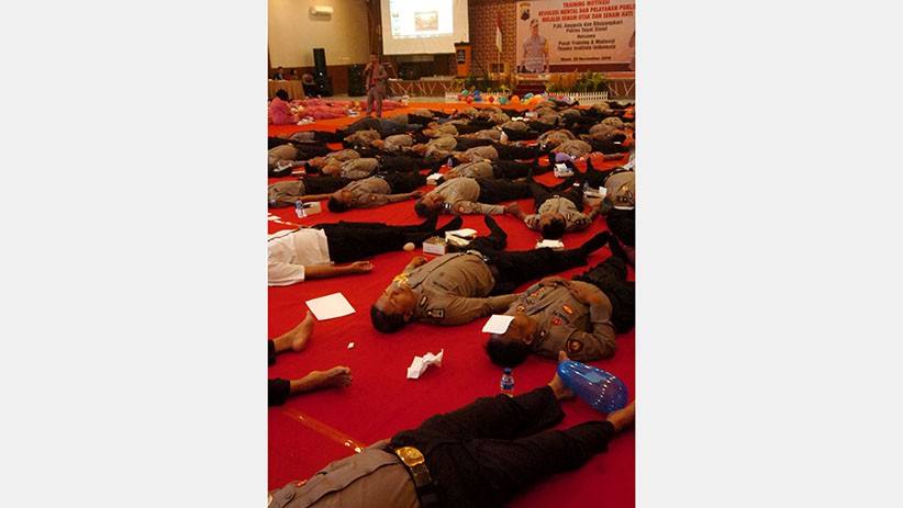 Begini Cara Polisi Ikuti Senam Otak dan Hati - Bagian 3