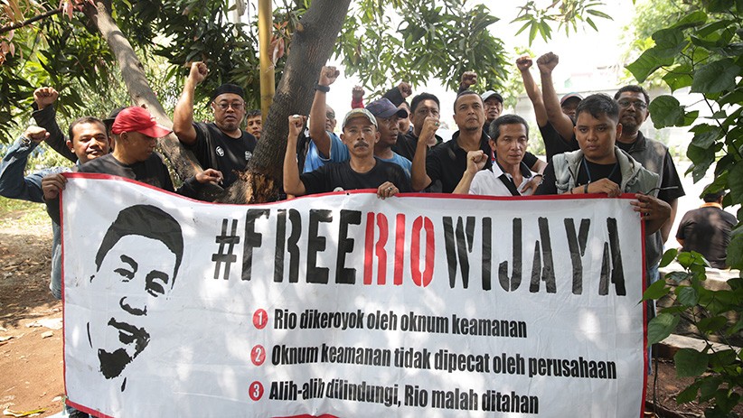 Aksi Solidaritas untuk Aktivis SP JICT yang Ditahan Terus Berlanjut - Bagian 1