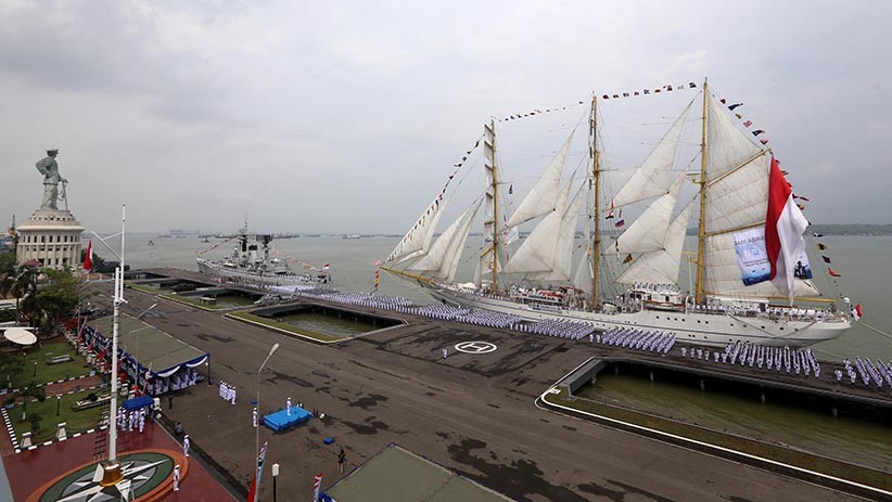 KSAL Pimpin Upacara Hari Armada RI 2019 di Surabaya - Bagian 2