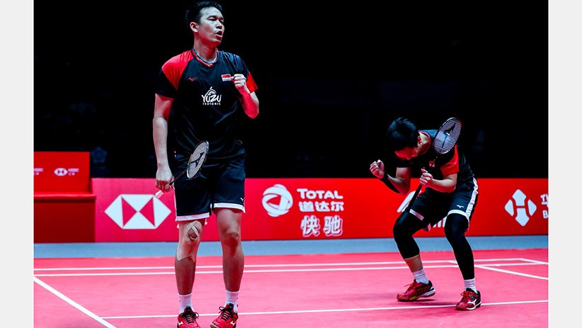 Ekspresi Kemenangan Ahsan/Hendra Juara BWF World Tour Finals 2019 - Bagian 3