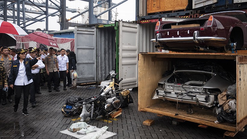 Gaya Menkeu hingga Kapolri saat Ungkap Penyelundupan Mobil dan Motor Mewah - Bagian 3