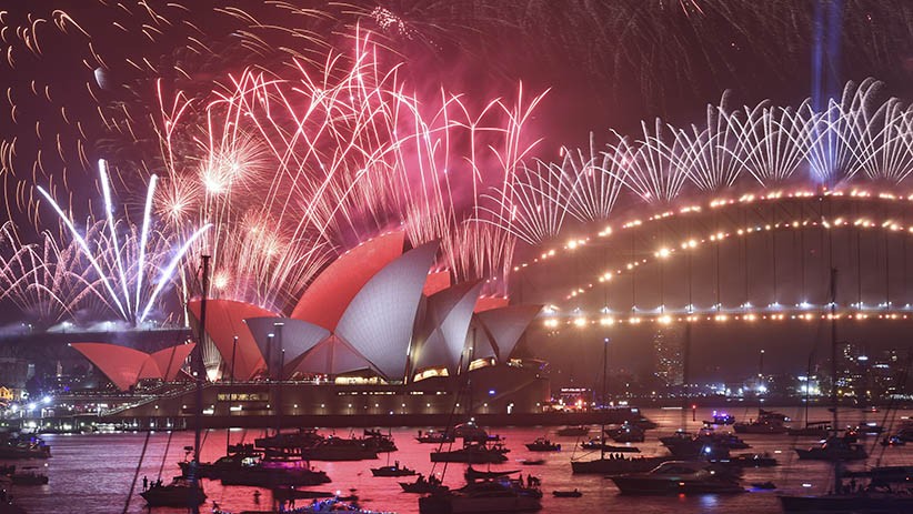 Warna-warni Pesta Kembang Api Sambut Tahun Baru 2020 di Australia - Bagian 2