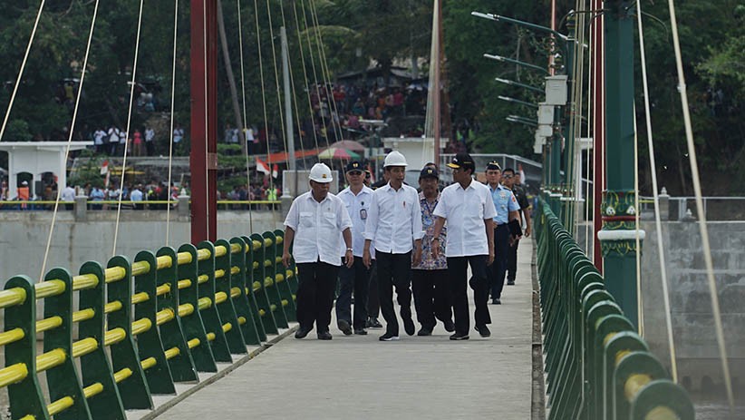 Presiden Jokowi Resmikan Bendungan Kamijoro Yogyakarta  - Bagian 1