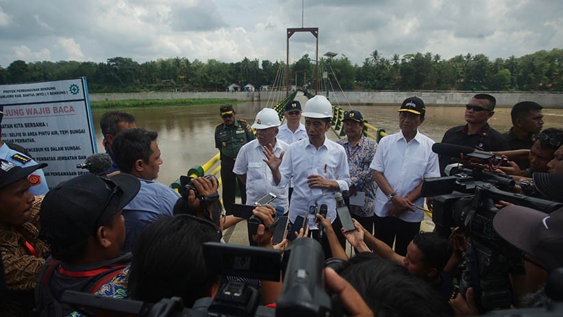 Presiden Jokowi Resmikan Bendungan Kamijoro Yogyakarta  - Bagian 3