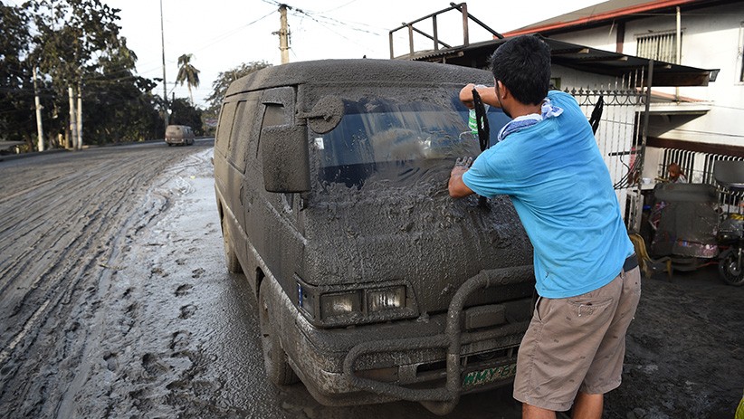 Kota di Filipina Tertutup Abu Vulkanik Pascaletusan Gunung Taal - Bagian 5