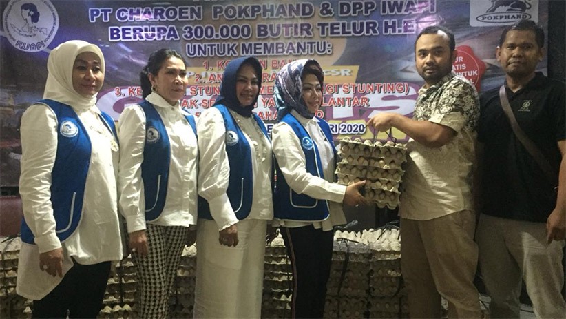 Charoen Popkphand Gandeng IWAPI Distribusikan 300.000 Telur ke Korban Bencana - Bagian 1