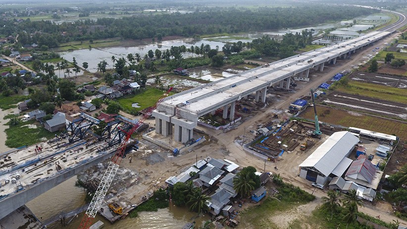 Melihat Progres Pembangunan Tol Trans Sumatera Ruas Kapal Betung - Bagian 2