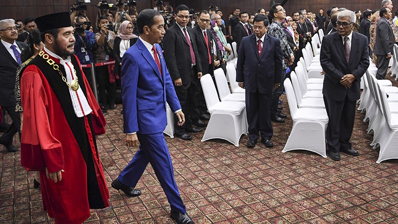 Presiden Jokowi Hadiri Laporan Tahunan Mahkamah Konstitusi - Bagian 4