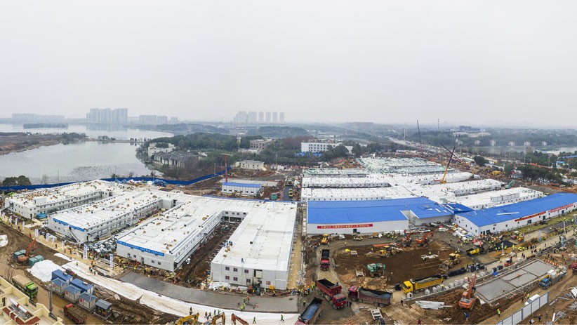 Dibangun 10 Hari, Ini Penampakan Rumah Sakit Khusus Pasien Virus Korona di Wuhan - Bagian 3