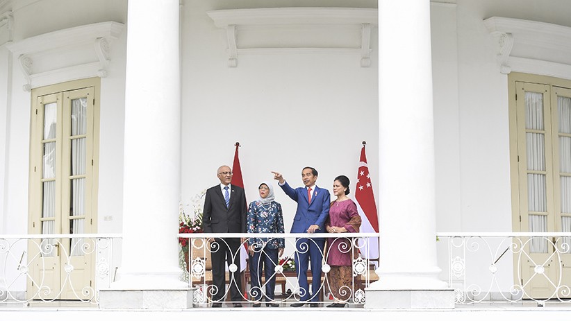 Presiden Jokowi Ajak Presiden Singapura Halimah Yacob Keliling Istana Bogor - Bagian 2