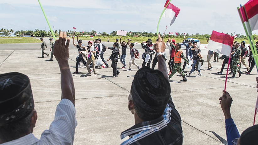 Momen Bahagia 238 WNI Dinyatakan Sehat dan Dipulangkan dari Natuna - Bagian 3