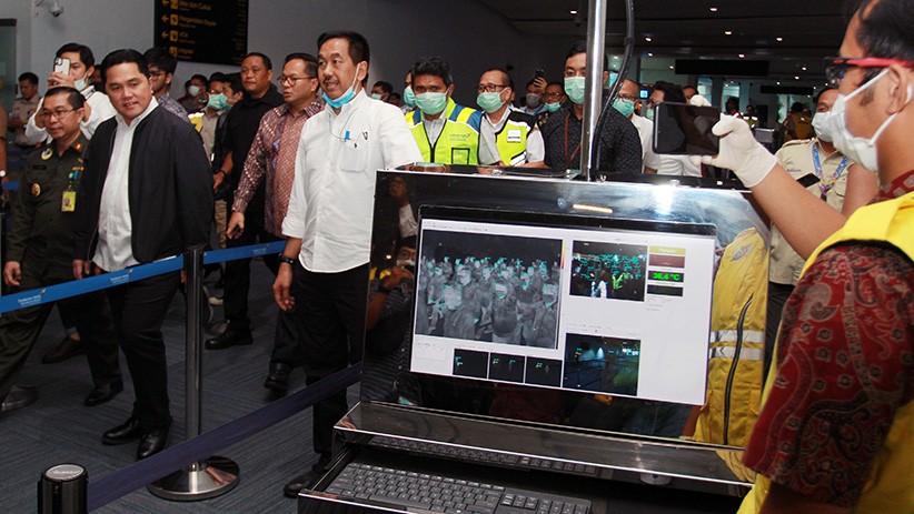 Erick Thohir Cek Kesiapan Bandara Soekarno-Hatta dalam Pencegahan Virus Korona - Bagian 2