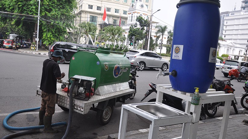Cegah COVID-19, Pemkot Medan Sediakan Fasilitas Cuci Tangan di Tempat Umum - Bagian 2