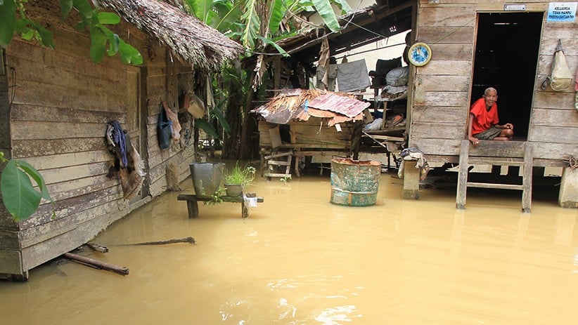 Sungai Meureubo Meluap, Puluhan Rumah di Desa Pasi Leuhan Aceh Terendam Banjir - Bagian 1