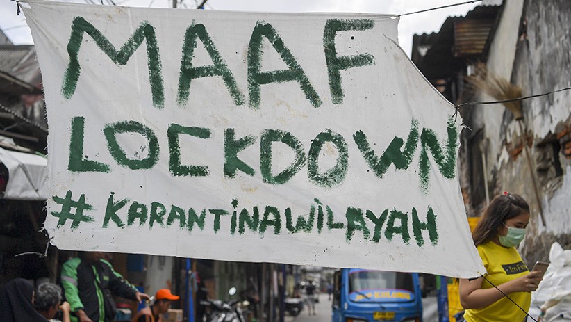 Potret Karantina Wilayah Jakarta oleh Warga Secara Mandiri - Bagian 1