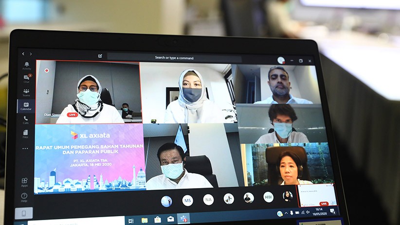 XL Axiata Gelar RUPST 2020 dengan Metode Physical Distancing - Bagian 4