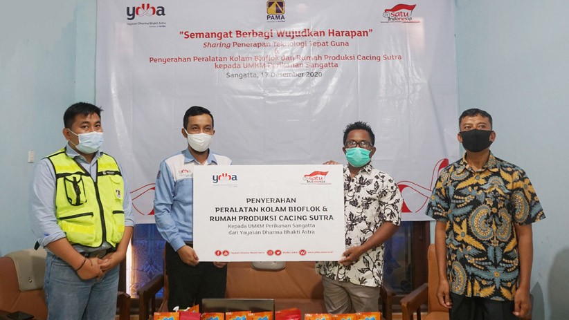 YDBA Serahkan Peralatan Kolam Bioflok dan Rumah Produksi Cacing Sutra di Kaltim - Bagian 1