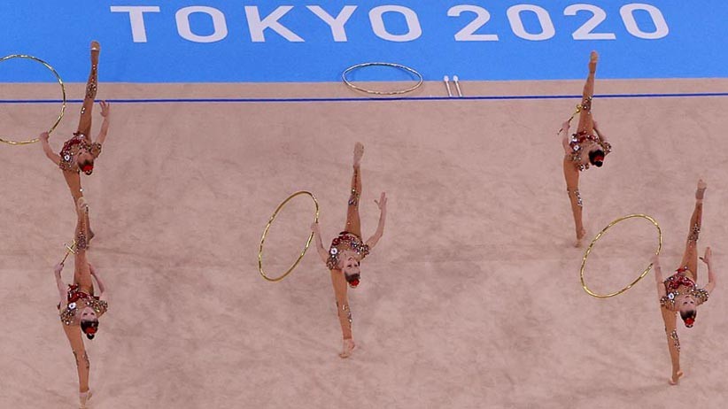  Potret Keindahan Gerak dan Warna-warni Busana dalam Senam Ritmik Olimpiade Tokyo 2020  - Bagian 2