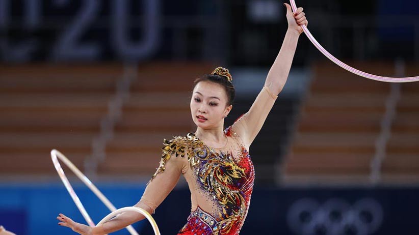  Potret Keindahan Gerak dan Warna-warni Busana dalam Senam Ritmik Olimpiade Tokyo 2020  - Bagian 1