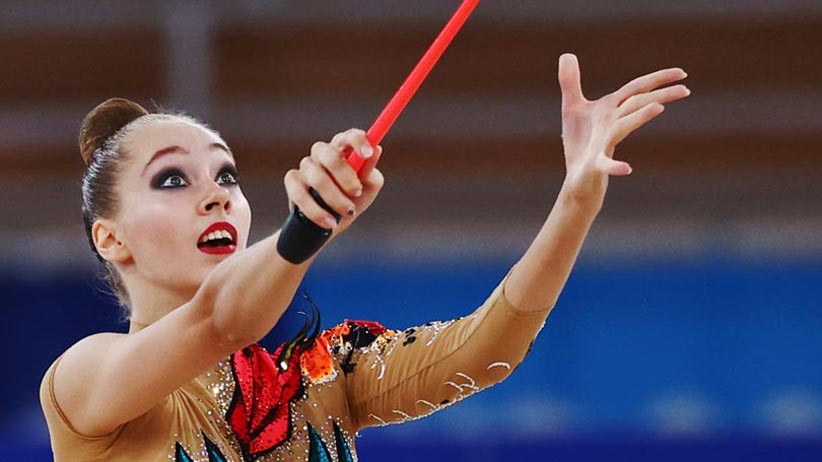  Potret Keindahan Gerak dan Warna-warni Busana dalam Senam Ritmik Olimpiade Tokyo 2020  - Bagian 8