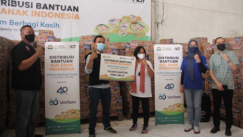 Unifam Gandeng ACT Distribusikan Bantuan Gizi Anak Indonesia - Bagian 2