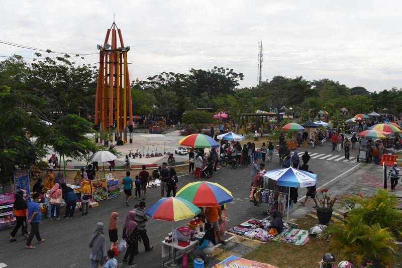 Kawasan CFD Taman Lalu Lintas Bantaran Sungai Madiun Kembali Dibuka - Bagian 2