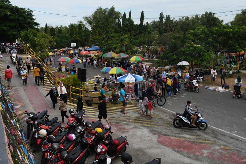 Kawasan CFD Taman Lalu Lintas Bantaran Sungai Madiun Kembali Dibuka - Bagian 3
