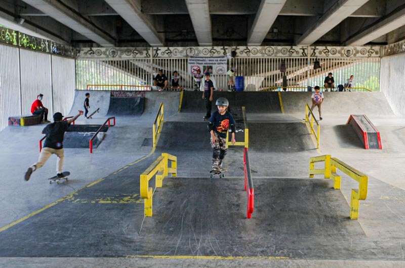 Sempat Ditutup Saat PPKM Darurat, Skatepark Pasar Rebo Kembali Ramai - Bagian 4