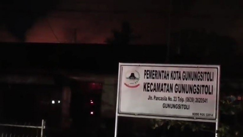 Kantor Camat dan Gudang PPK di Gunungsitoli Terbakar Usai Rekapitulasi