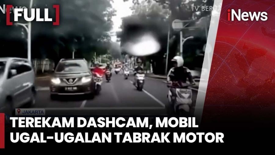 Detik-Detik Mobil Ugal-ugalan Tabrak Motor di Menteng, Korban Diminta Lapor Polisi