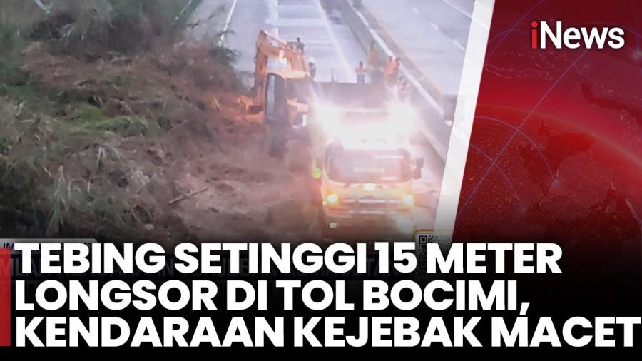 Longsor Tutup Tol Bocimi KM 72! Akses Sukabumi ke Jakarta Lumpuh, Arus Dialihkan